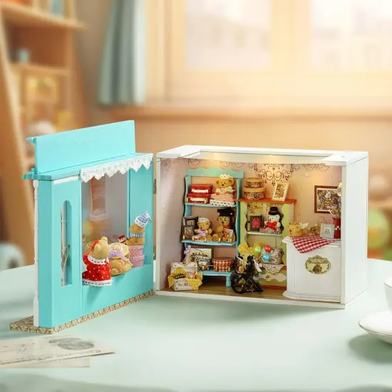 Miniature Wizardi Roombox Kit - The Bear Story Dollhouse Kit {5}