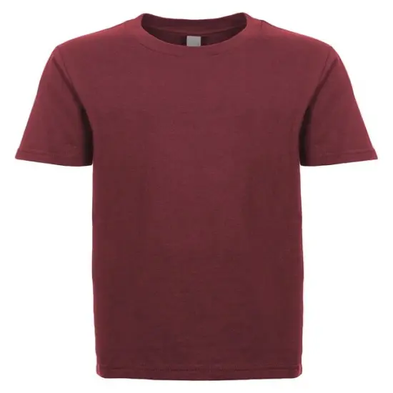 Next Level&reg; Apparel Youth Boys&rsquo; Cotton Crewneck T-Shirt MAROON {1}