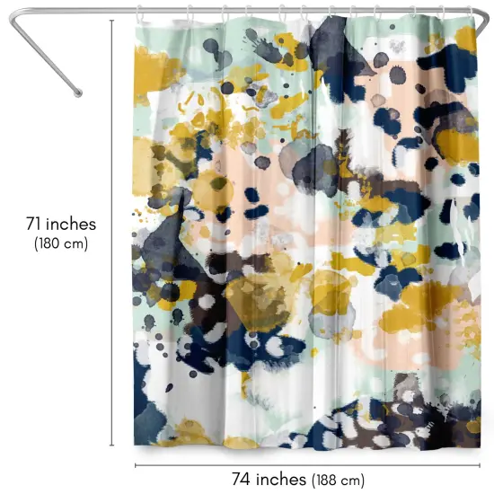 Sloane by Charlotte Winter Shower Curtain 71" x 74" {2}