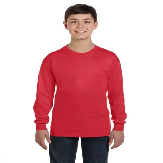 Gildan&reg; Youth Heavy Cotton Long-Sleeve T-Shirt IRISH GREEN {5}