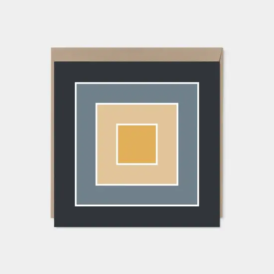 Color Block Square Card VII {1}