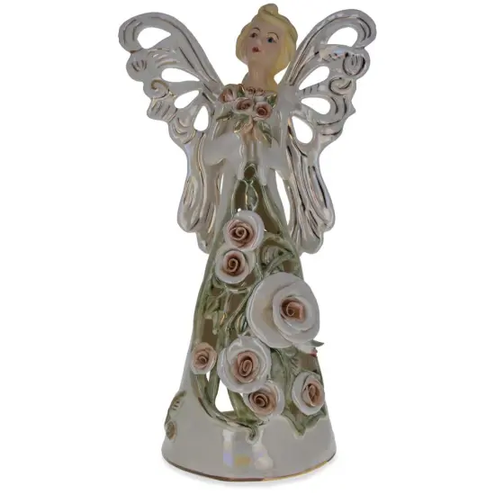 Guardian Angel Ceramic Figurine 14 Inches {1}