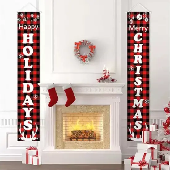 Kitcheniva Christmas Nutcracker Door Banners Porch Sign Decor {2}