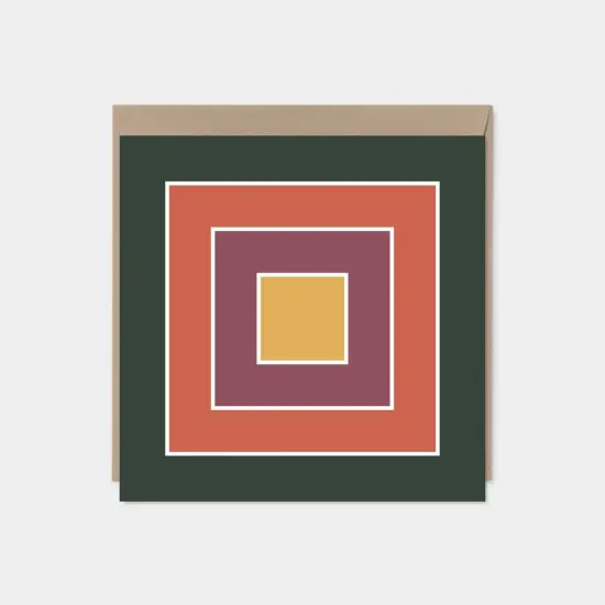 Color Block Square Card {1}
