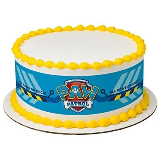 Licensed Paw Patrol Birthday - Designer Strips - Edible Cake Side Toppers - D7442 {1}