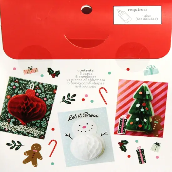 DCWV Christmas Honeycombs Card Kit {2}