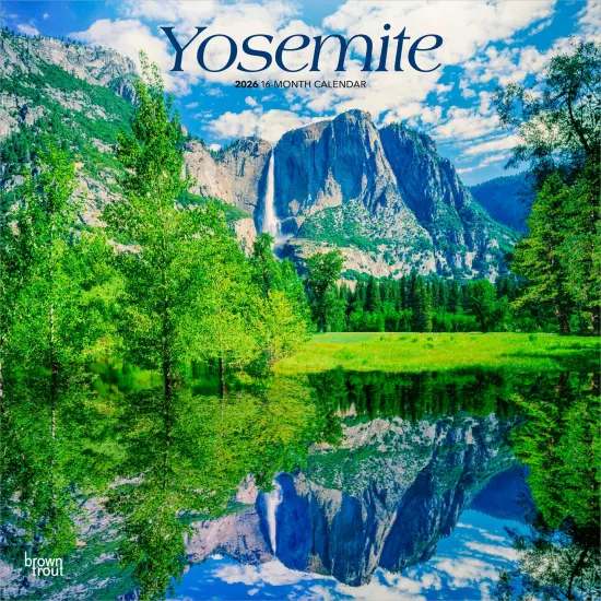 Yosemite | 2026 12 x 24 Inch (Hanging) Monthly Square Wall Calendar | Plastic-Free {1}