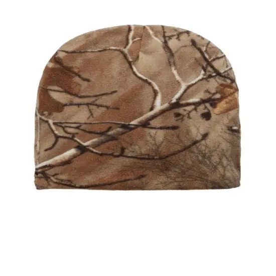 Port Authority&reg; Camouflage Fleece Beanie Lightweight Warm Anti Pill Polyester Fleece Mossy Oak {1}