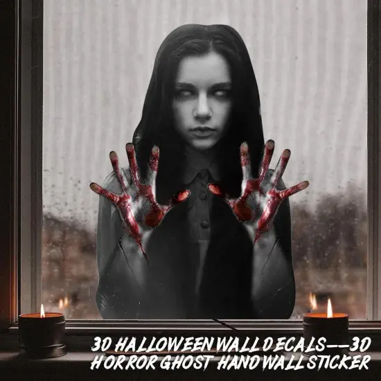 Halloween Female Ghost Wall Stickers Decorations {2}