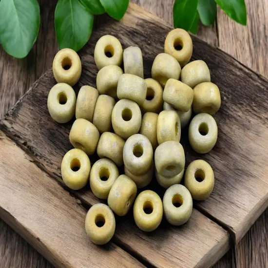 20g Matte Lemon Nebula 2/0 Matubo Beads {4}