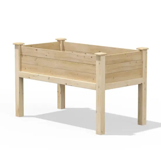 24x48x31 Cedar Raised Garden Bed for Easy Planting and Gardening {2}