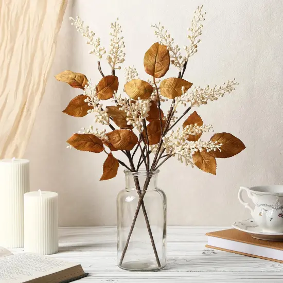 6 Pack Artificial Fall Berry Stems {3}