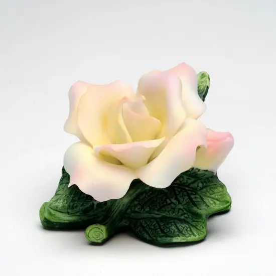 Ceramic Mini Peace Rose Flower Figurine, Home Decor, Gift for Her, Gift for Mom {3}
