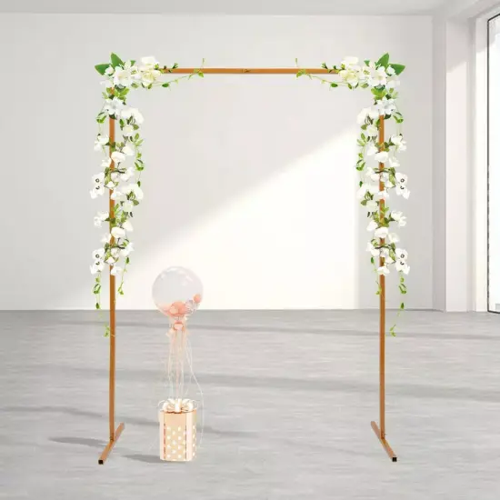 Wedding Arch Backdrop Metal Stand Square Flower Rack Frame Garden Party Decor {1}