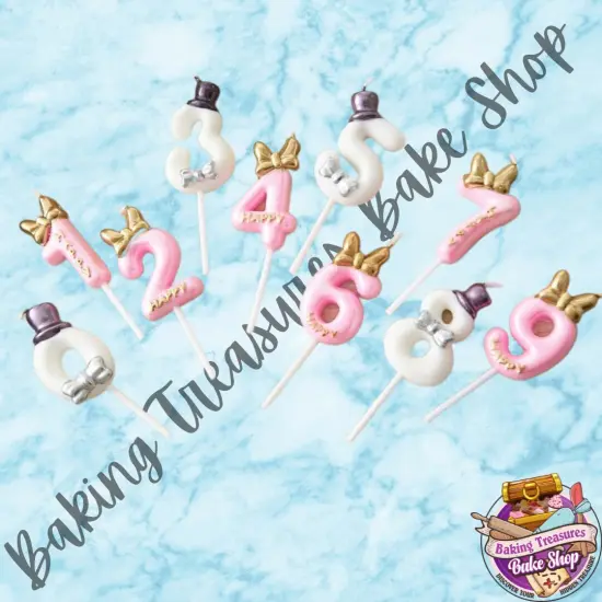 Boy & Girl Number Silicone Mold {7}