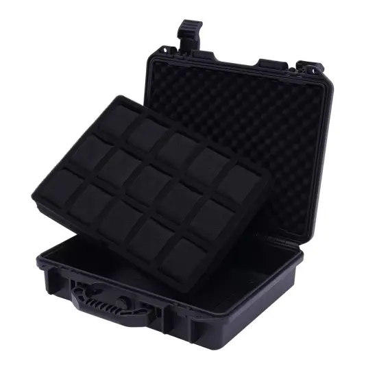 Plastic Suitcase Display Storage Case 15 Slots Watch Storage Box Case Waterproof {2}