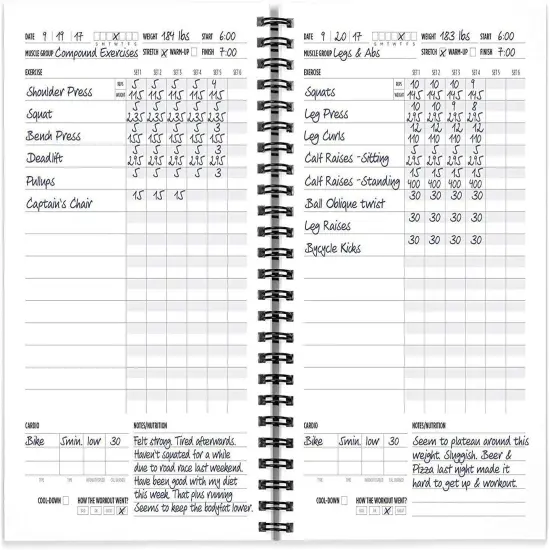 Track Your Fitness & Nutrition & Track Your Nutrition Planner Gift Set-2 Books {2}