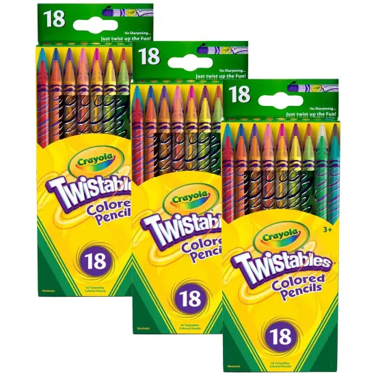 Twistables&reg; Colored Pencils, 18 Per Box, 3 Boxes {1}