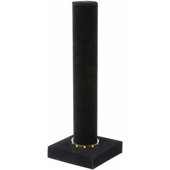 Plymor Black Velvet Vertical Bracelet Display Stand, 4.625" W x 13" H {3}