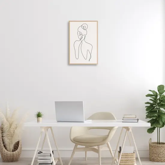 Stupell Industries Minimal Woman Line Drawing Canvas Design By LSR Creative Studio {2}