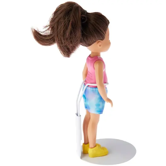 Plymor DSP-25W White Adjustable Action Figure Stand, fits 4.5, 5, and 5.5 inch Action Figures, Waist is 1" - 1.5" wide, 3" - 3.5" around {6}