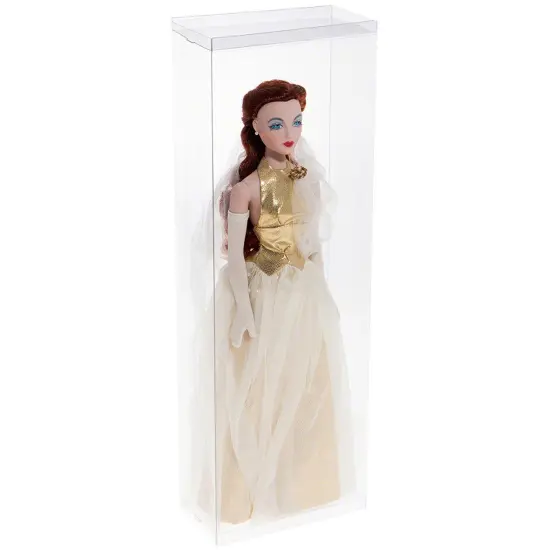 DollSafe Clear Folding Display Box for 14-16.5 inch Dolls and Action Figures, 6" W x 3" D x 17" H {3}