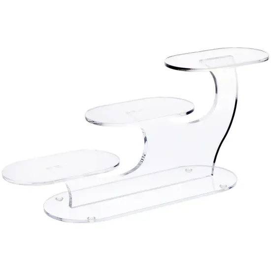 Plymor Clear Acrylic 3-Item Display Riser {2}