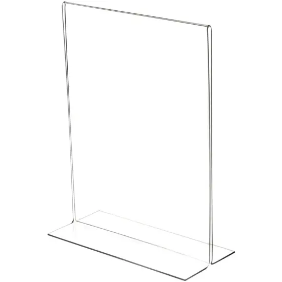 Plymor Clear Acrylic Sign Display / Literature Holder (Bottom-Load), 9" W x 12" H {2}