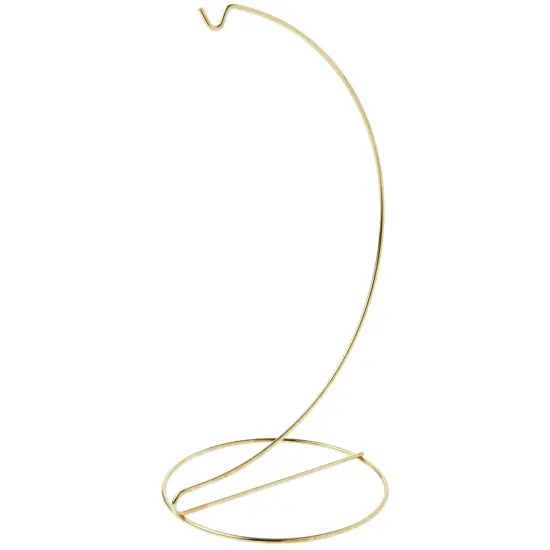 Plymor Simple Gold Ornament Stand, 11" H x 5.125" W x 5.125" D {1}