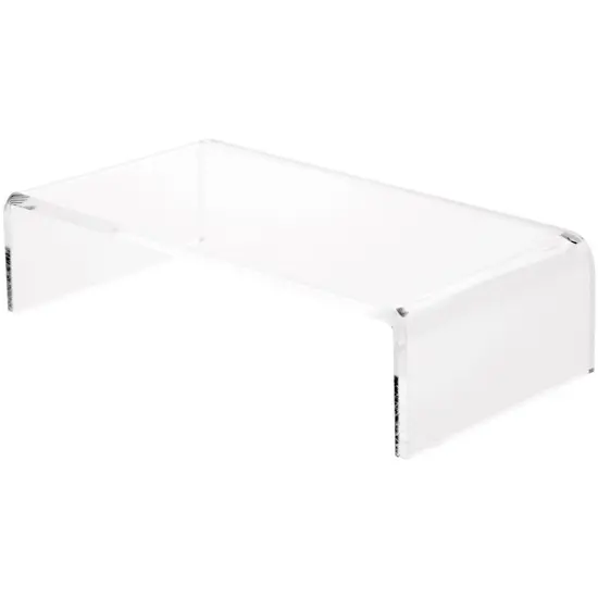 Plymor Clear Acrylic Rectangular Display Riser, 2" H x 8" W x 4" D (1/4" thick) {2}