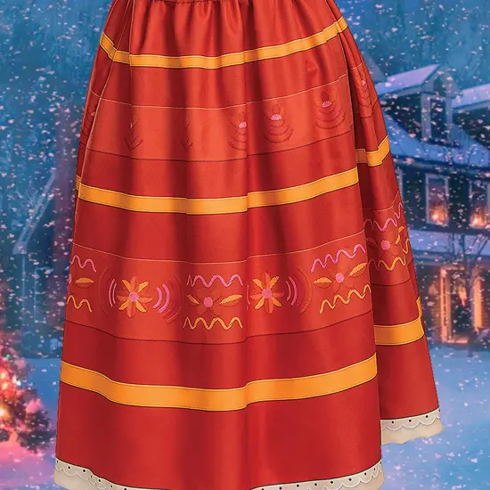 Teen Girls Dolores Costume from Encanto with Dress and Headband {3}