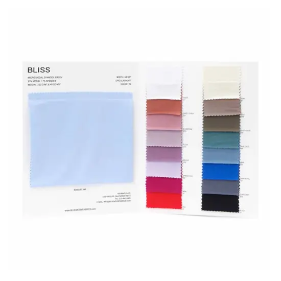 Bliss Micro Modal Spandex Jersey Color Card {3}