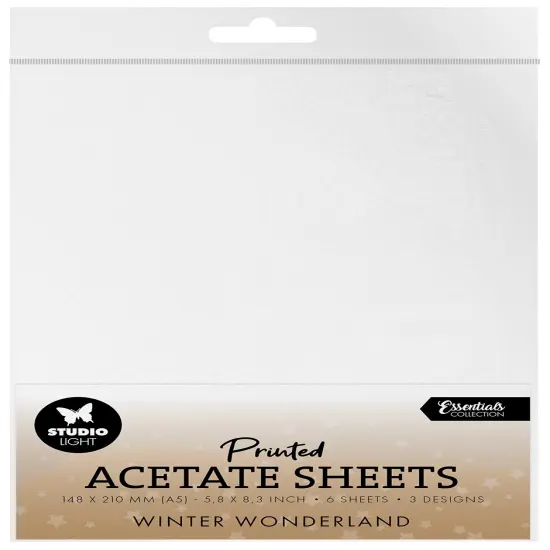 Studio Light Winter Wonderland Acetate Sheets 6/Pkg-Winter Wonderland {1}