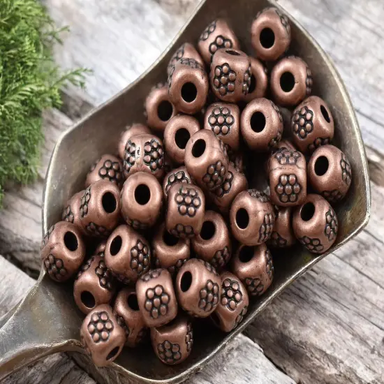 *250* 4mm Antique Copper Barrel Spacer Beads {3}