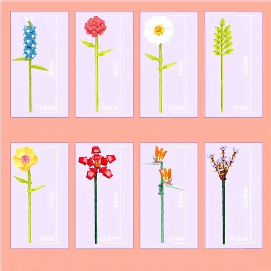 Constructor flower bouquet in a vase F07M9-6(109) {5}