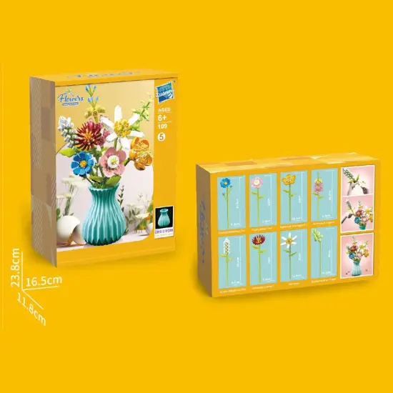 Constructor flower bouquet in a vase F07M9-5(109) {4}