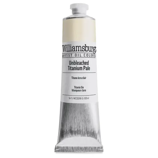 Williamsburg Handmade Oil Paint - Unbleached Titanium Pale, 150 ml tube {2}
