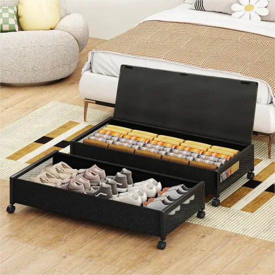 2 pack Under the Bed Storage Containers,36" Underbed Storage {1}