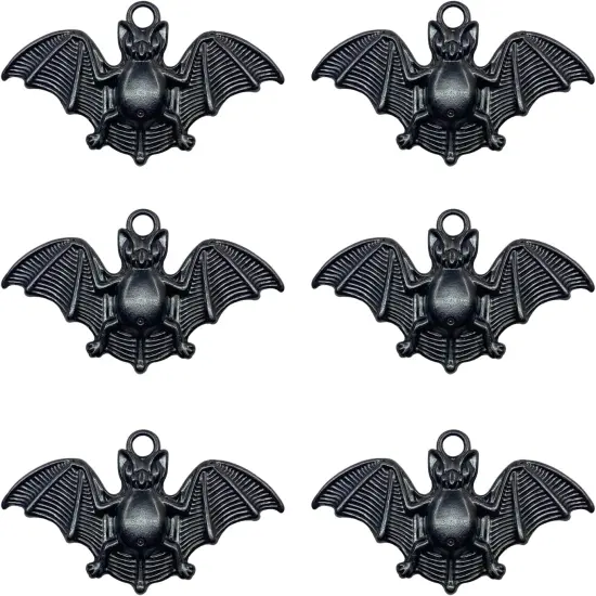 Set of 12 Bats Shower Curtain Hooks Haunted House Decor {2}