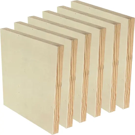 9x12 Wood Canvas for Crafts, 6-Pack Framed Wooden Panel Boards {1}