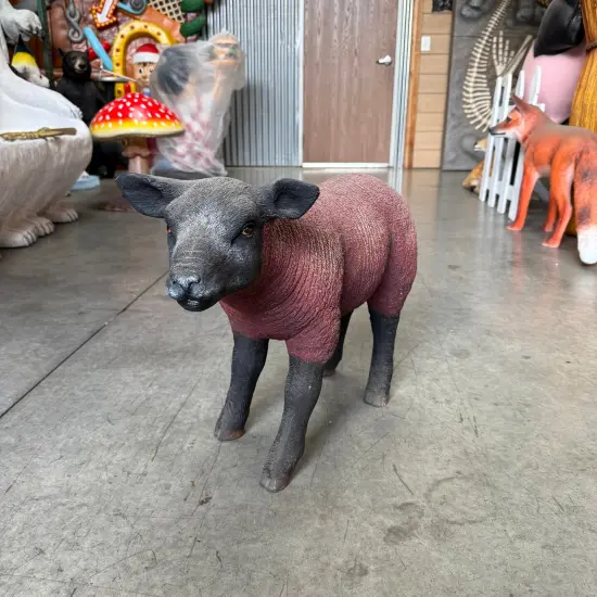 Brown Baby Texelaar Lamb Life Size Statue {4}