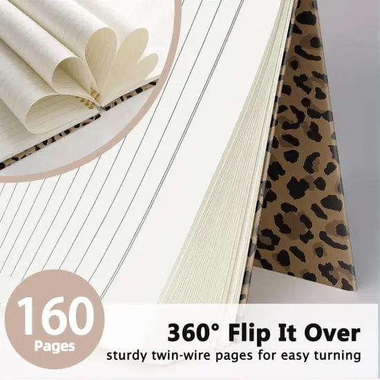 Teacher Notebook Journal - 5.5x8.3 Inch - Leopard {3}