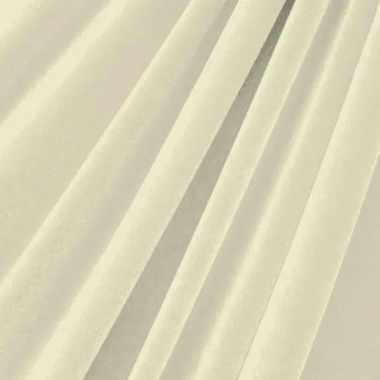1 Yard Stretch Velvet Fabric Medium Weight Soft Sheen 4-Way Stretch Apparel 58/60" Width Ivory {1}