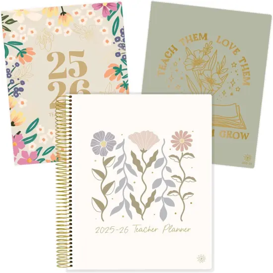 2025-2026 Academic Year Teacher Planner & Calendar - Cool Tones {1}