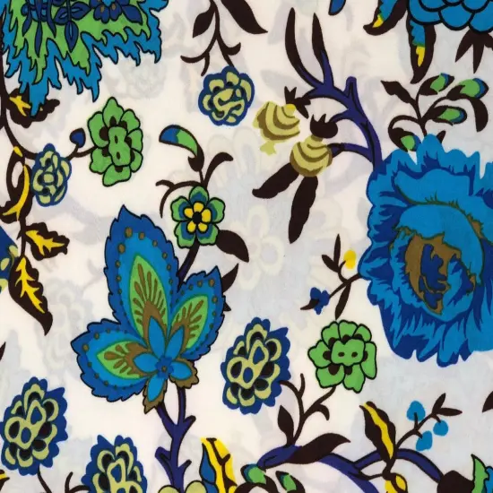 1 Yard Blue Spandex Fabric with Star of David Print for Performance Wear 60 Inches Wide Orange/Brown/Green {2}