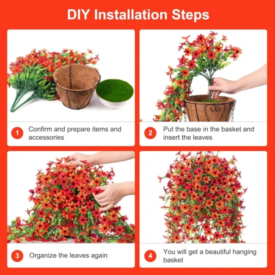 Artificial Fake Hanging Fall Flowers {2}