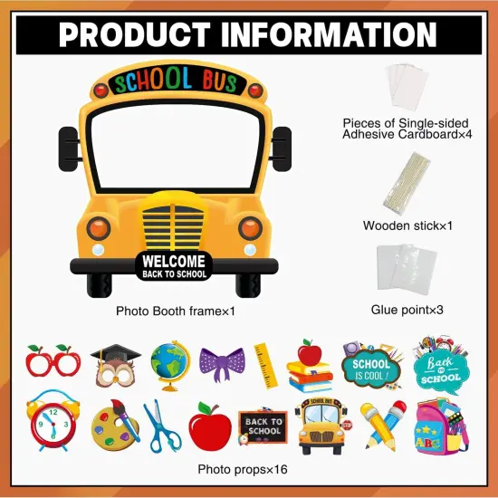 17 Pcs Welcome Back to School {3}