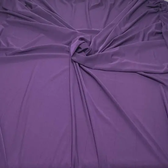 1 Yard Soft ITY Knit Solid Fabric Smooth Stretchy Material for Stylish Draped Clothing 60 Inch Width B. Plum {1}