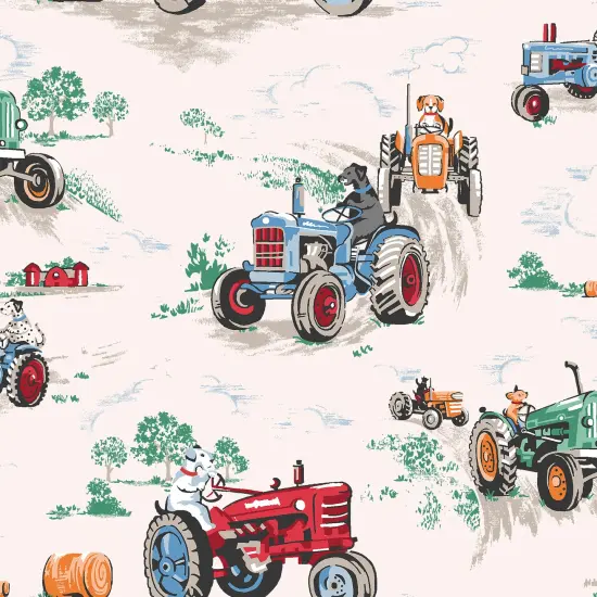 Cath Kidston Tractor Multi Wallpaper {2}
