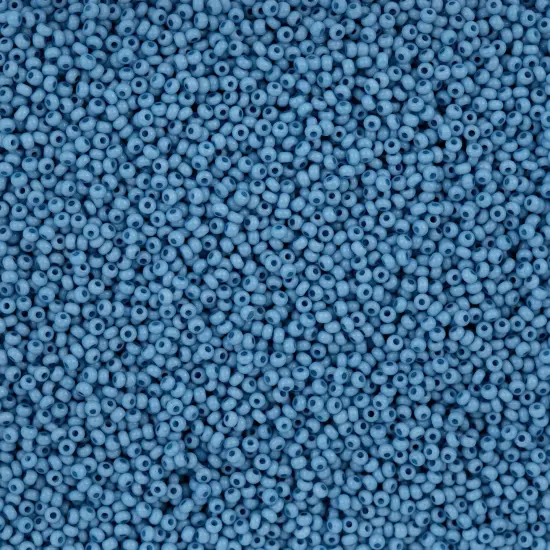John Bead 11/0 Opaque Dyed Solgel Czech Glass Seed Beads, 250g Blue {1}